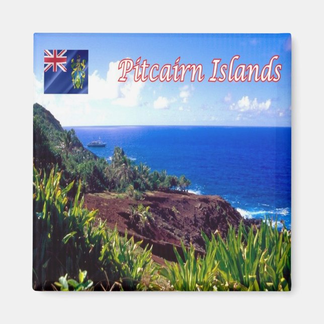 ZPN005 SAINT PAUL Point, Pitcairn Islands, Fridge Magnet (Framsidan)