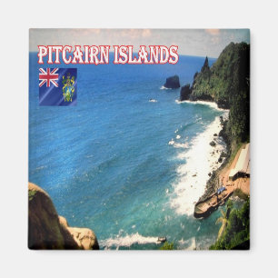 zPN006 PITCAIRN-ÖARNA, Pitcairnlandning, Fridge Magnet