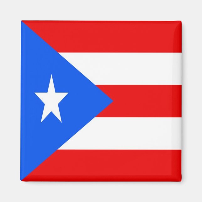 ZPR001 PUERTO RICO, Flagga, Amerika, Fridge Magnet (Framsidan)