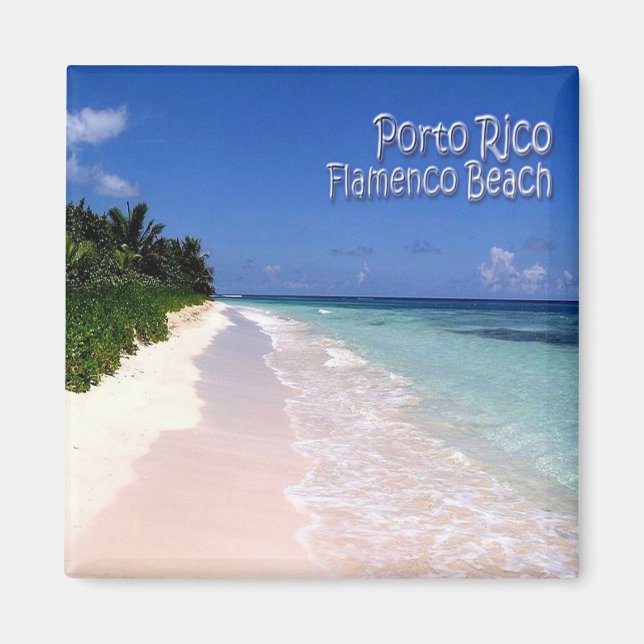 zPR004 PUERTO RICO,Culebra Island, Fridge Magnet (Framsidan)