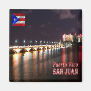 zPR008 PUERTO RICO, San Juan, Dos Hermanos Bridge Magnet