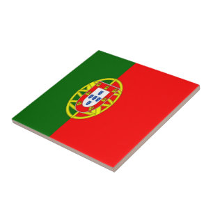 zPT001 PORTUGISISKA FLAGGA PORTUGAL Kakelplatta