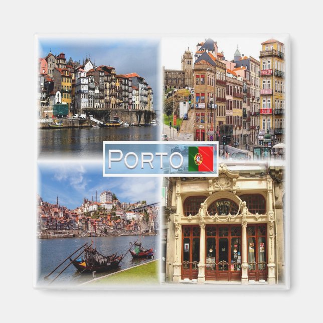 zPT005 RIBEIRA, Douro, Portugal, Fridge Magnet (Framsidan)