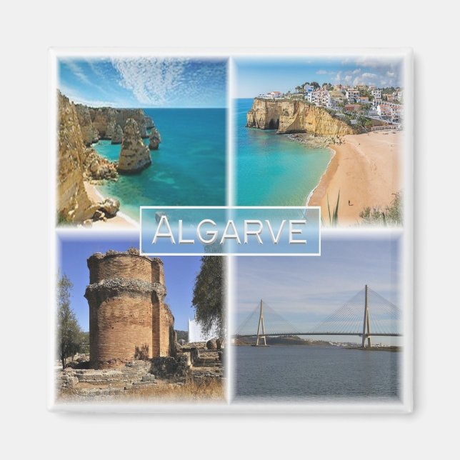 zPT006 ALGARVE, Portugal, Europa, Fridge Magnet (Framsidan)