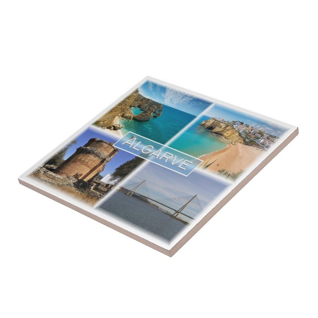 zPT006 ALGARVE, Portugal, Europa Kakelplatta (Sidan)