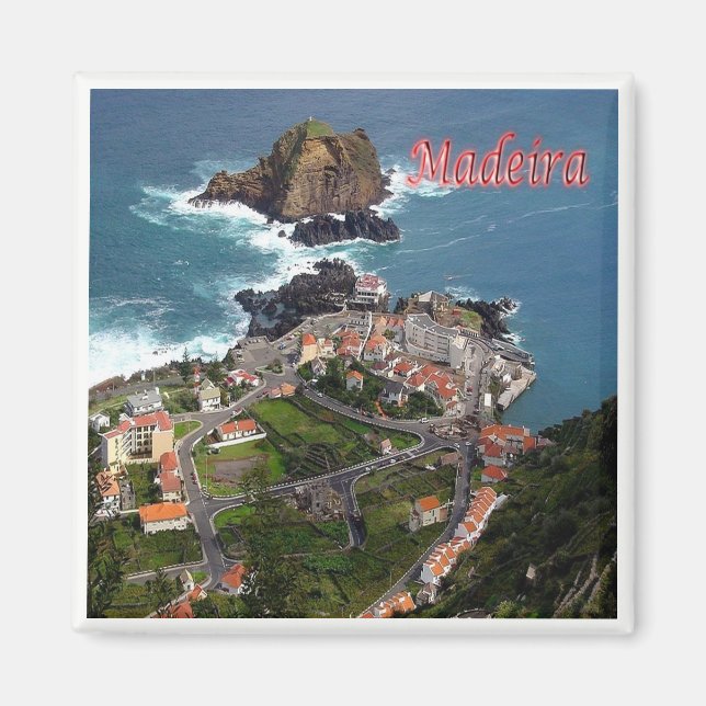zPT013 MADEIRA Port Moniz, Portugal Europe, Fridge Magnet (Framsidan)