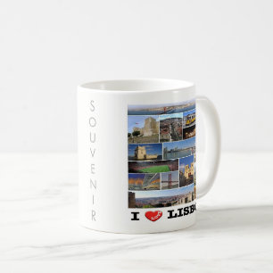 zPT018 LISBON "I Kärlek", Portugal, Europa Kaffemugg