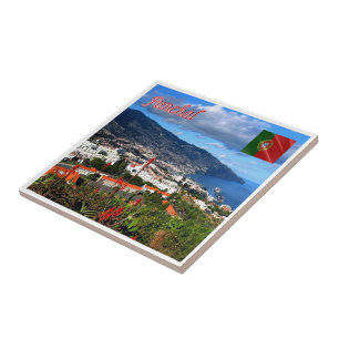 zPT022 FUNCHAL, Portugal, Europa Kakelplatta