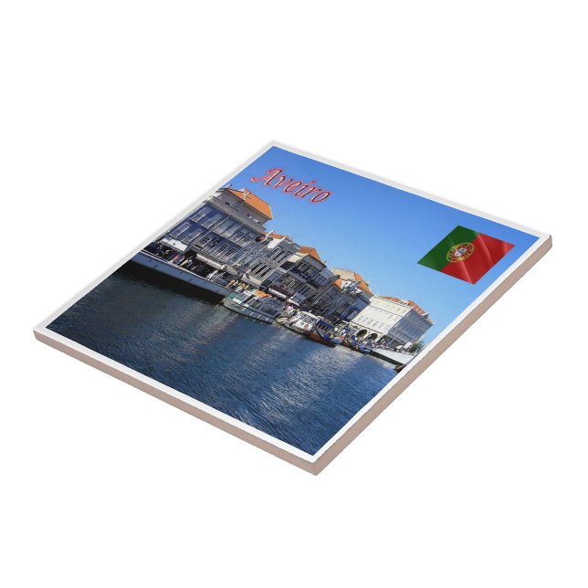 zPT025 AVEIRO, Portugal, Europa Kakelplatta (Sidan)