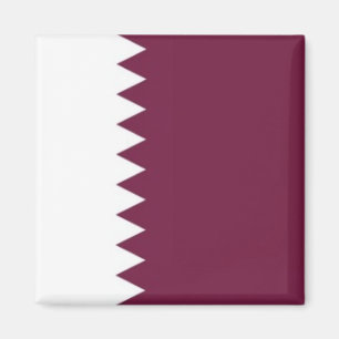 zQA001 Qatari FLAGGA Qatar, Fridge Magnet
