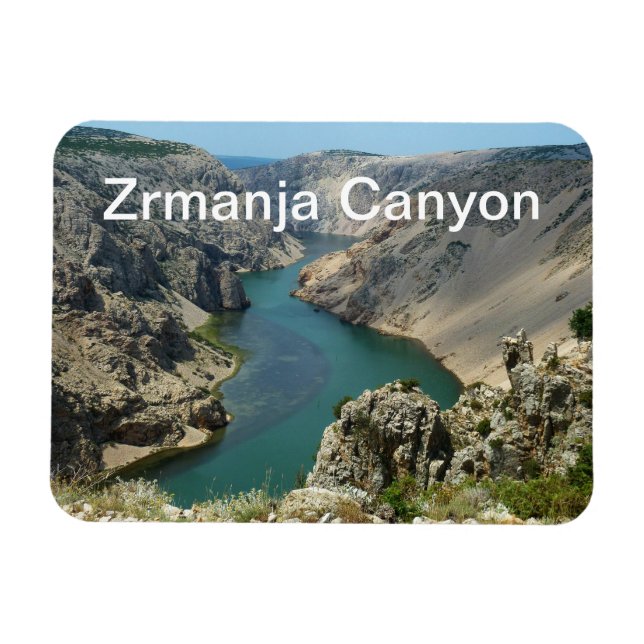 Zrmanja Canyon, Dalmatien, Kroatien Magnet (Horisontell)