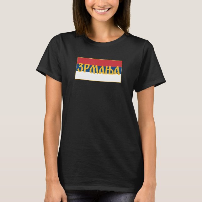 Zrmanja Reka Republika Srpska Krajina RSK Srpska Z T Shirt (Framsida)