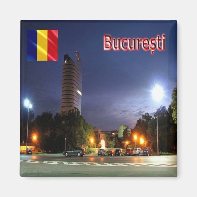 zRO009 BUCHAREST, Rumänien, Europa, Fridge Magnet (Framsidan)