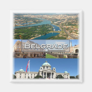 zRS005 BELGRADE, Serbien, Europa, Fridge Magnet