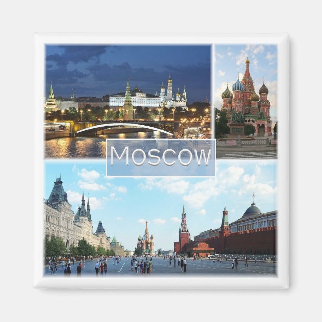 zRU005 MOSCOW, Ryssland, Europa, Fridge Magnet (Framsidan)