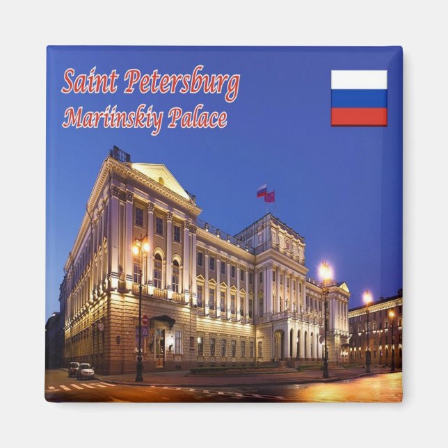 zRU012 SAINT PETERSBURG, Ryssland, Europa, Fridge Magnet (Framsidan)
