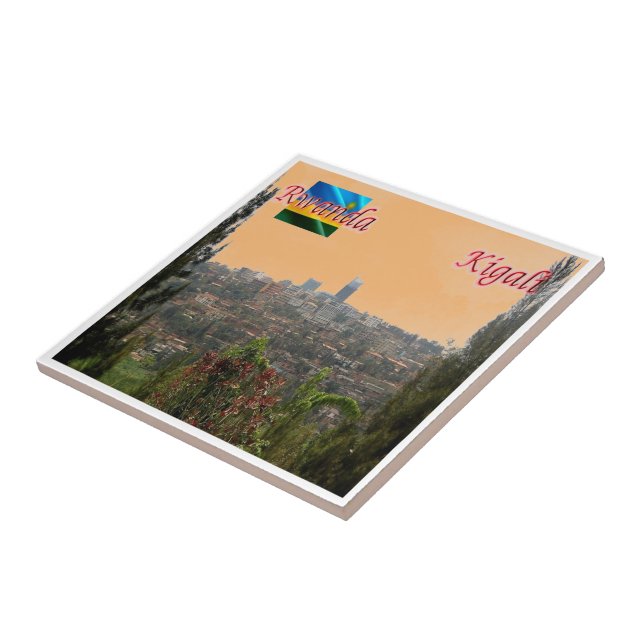 zRW004 KIGALI, Downtown, Rwanda, Afrika, Kakelplatta (Sidan)