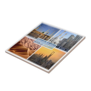 zSA008 MEDINA Mosque of the Prophet, Saudiarabien. Kakelplatta