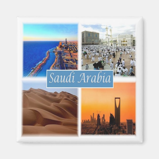 zSA010 SAUDI ARABIA, Asien, Fridge Magnet (Framsidan)