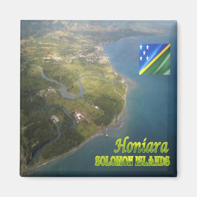 zSB005 HONIARA, Salomonöarna, Fridge Magnet (Framsidan)