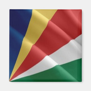 zSC002 SEYCHELLES, Flagga, Afrika, kylskåp Magnet