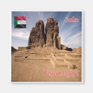 zSD003 SUDAN, Western Deffufa, Afrika, Fridge Magnet