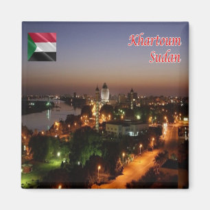 zSD006 JEBEL BARKAL by Night, Sudan,Afrika, Fridge Magnet