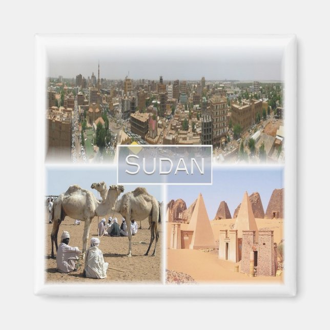 zSD008 KHARTOUM, Mosaic, Sudan, Afrika, Fridge Magnet (Framsidan)