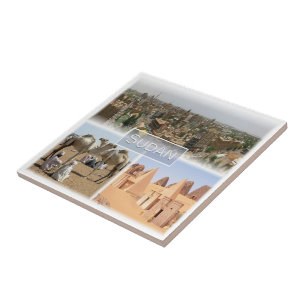 zSD008 KHARTOUM, Mosaic, Sudan, Afrika Kakelplatta