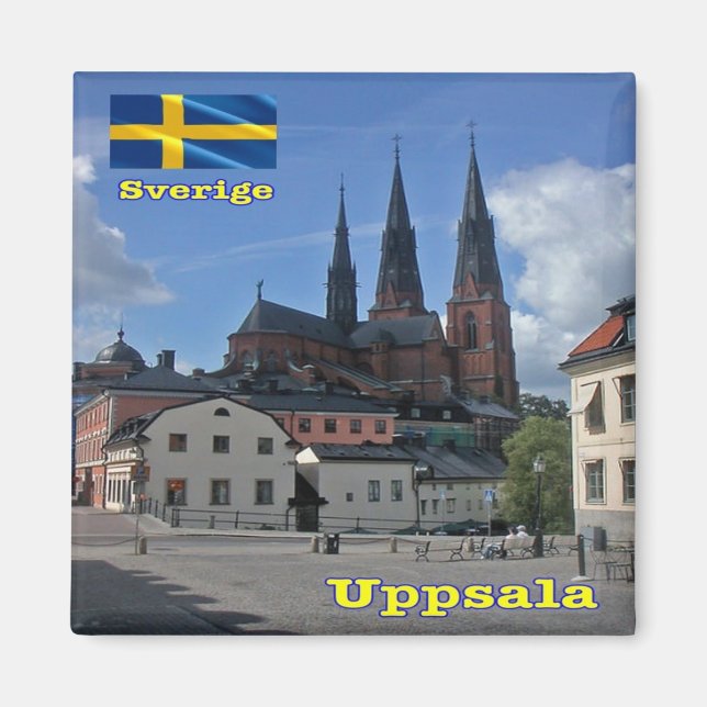zSE007 UPPSALA, Sverige, Europa, Fridge Magnet (Framsidan)