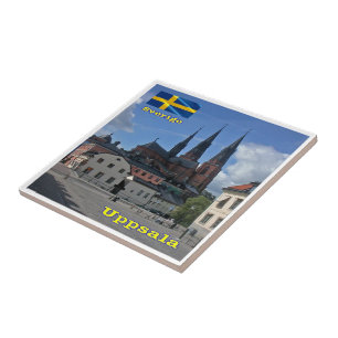 zSE007 UPPSALA, Sverige, Europa Kakelplatta