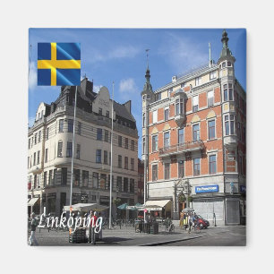 zSE013 LINKÖPING, Sverige Europe, Fridge Magnet