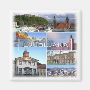 zSI003 LJUBLJANA, Slovenien, Europa, Frankrike Magnet