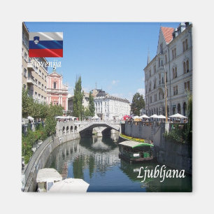zSI010 LJUBLJANA Centre, Slovenien, Europa, Fridge Magnet