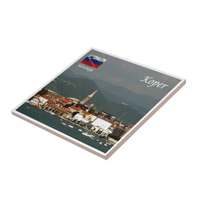 zSI015 KOPER, Slovenien, Europa Kakelplatta (Sidan)
