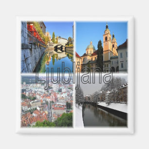 zSI016 LJUBLJANA, Slovenien, Europa, Fridge Magnet