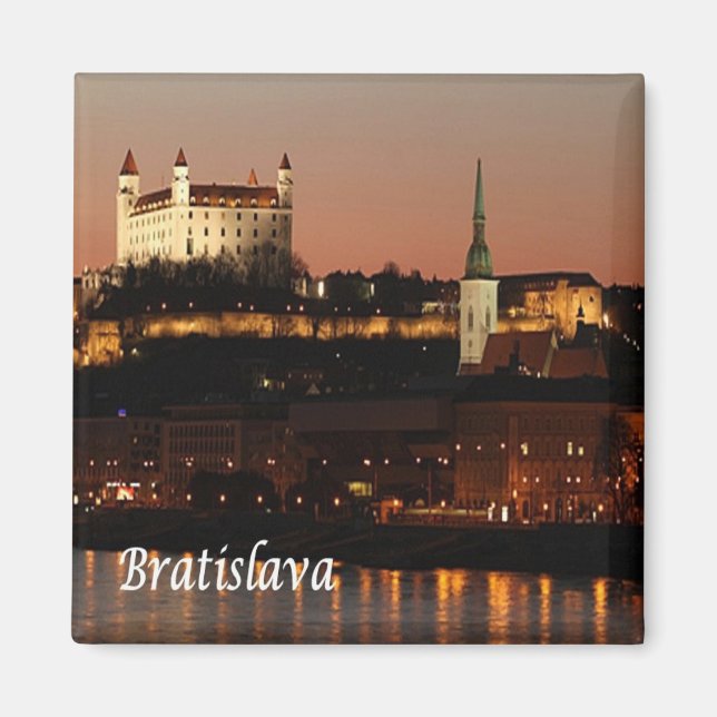 zSK005 BRATISLAVA, Slovakien, Europa, Frankrike Magnet (Framsidan)