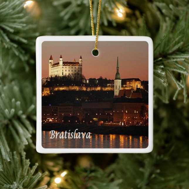 zSK005 BRATISLAVA, Slovakien, Europa Julgransprydnad Keramik (Träd)