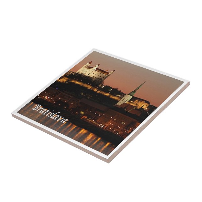 zSK005 BRATISLAVA, Slovakien, Europa Kakelplatta (Sidan)