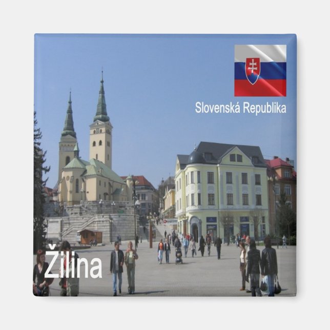 zSK008 ŽILINA, Slovakien, Europa, Fridge Magnet (Framsidan)