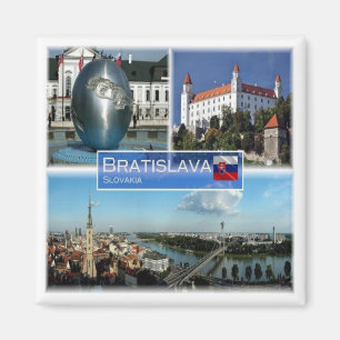 zSK013 BRATISLAVA, Slovakien, Europa, Fridge Magnet
