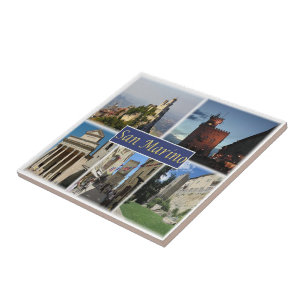 zSM003 SAN MARINO, Europa Kakelplatta