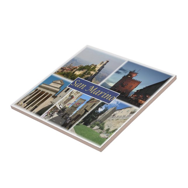 zSM003 SAN MARINO, Europa Kakelplatta (Sidan)
