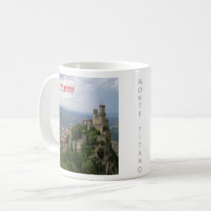 zSM007 MONTE TITANO panorama, San Marino, Kaffemugg