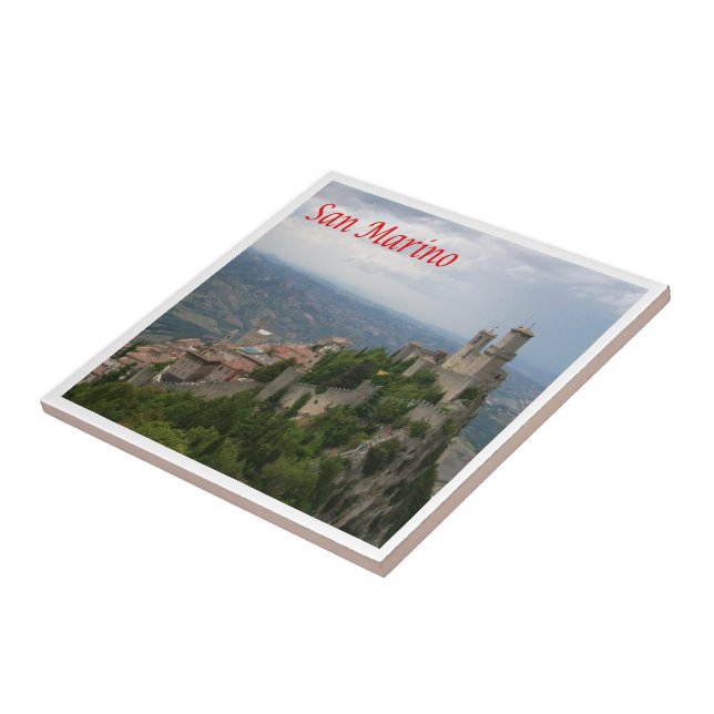 zSM007 MONTE TITANO panorama, San Marino, Kakelplatta (Sidan)