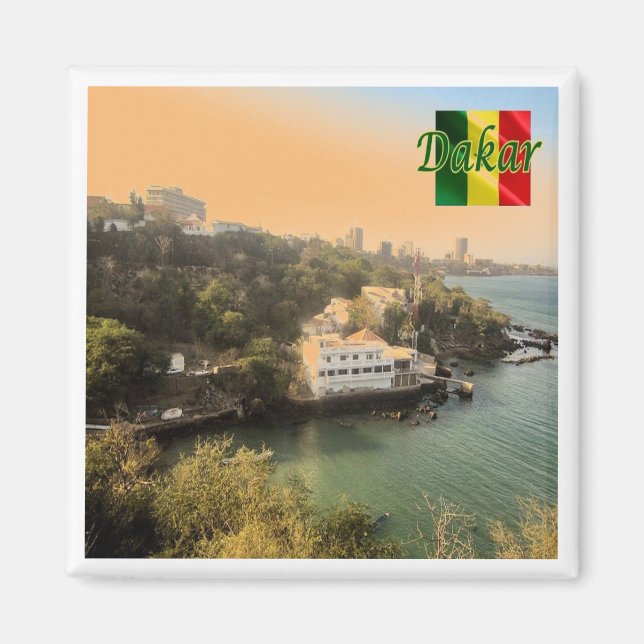 zSN004 DAKAR, Senegal, Afrika, Fridge Magnet (Framsidan)