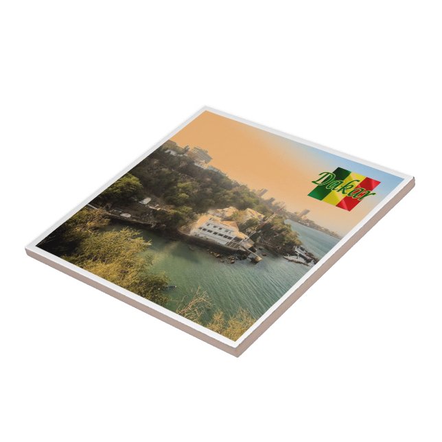 zSN004 DAKAR, Senegal, Afrika Kakelplatta (Sidan)