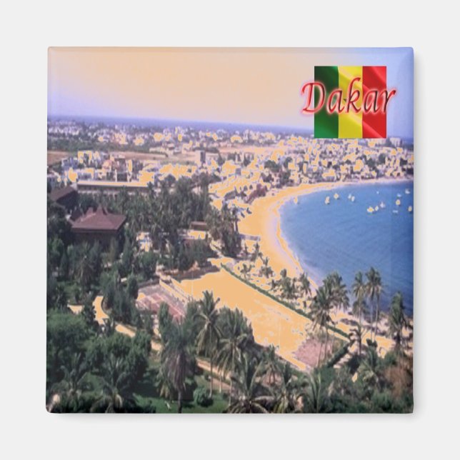 zSN006 DAKAR, Senegal, Afrika, Fridge Magnet (Framsidan)