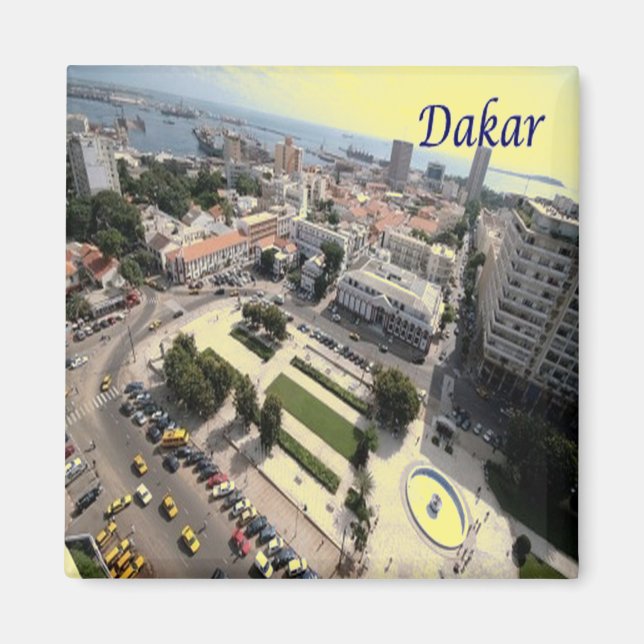 zSN007 DAKAR, Senegal, Afrika, Fridge Magnet (Framsidan)