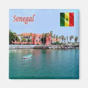 zSN008 SENEGAL, Gorées hamn, Fridge Magnet
